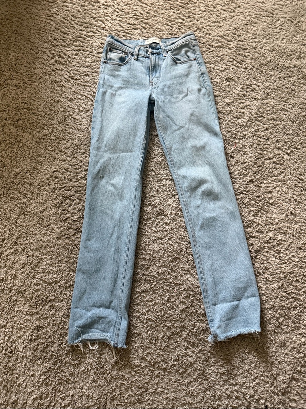 Abercrombie & Fitch Light Blue Straight Leg Jeans